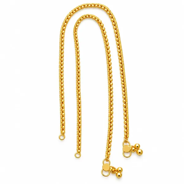Gold-Plated_Chain_Anklet_Pair_with_Ghungroo_Drops_for_Women_&_Girls