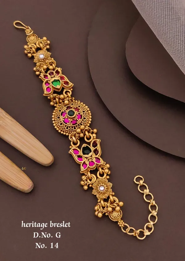 Designer_Gold_Plated_Ethnic_Bracelets_for_Women