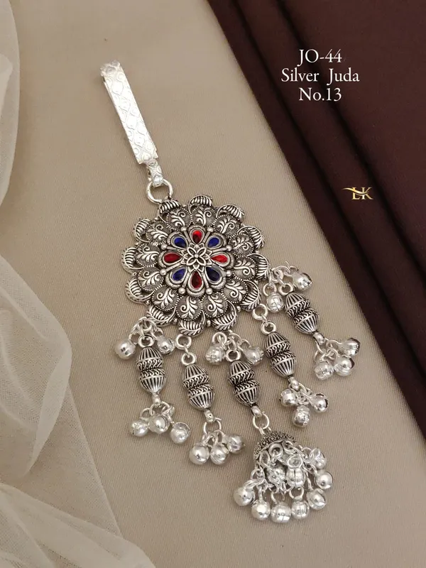 Silver_Saree_Waist_Challa_Juda