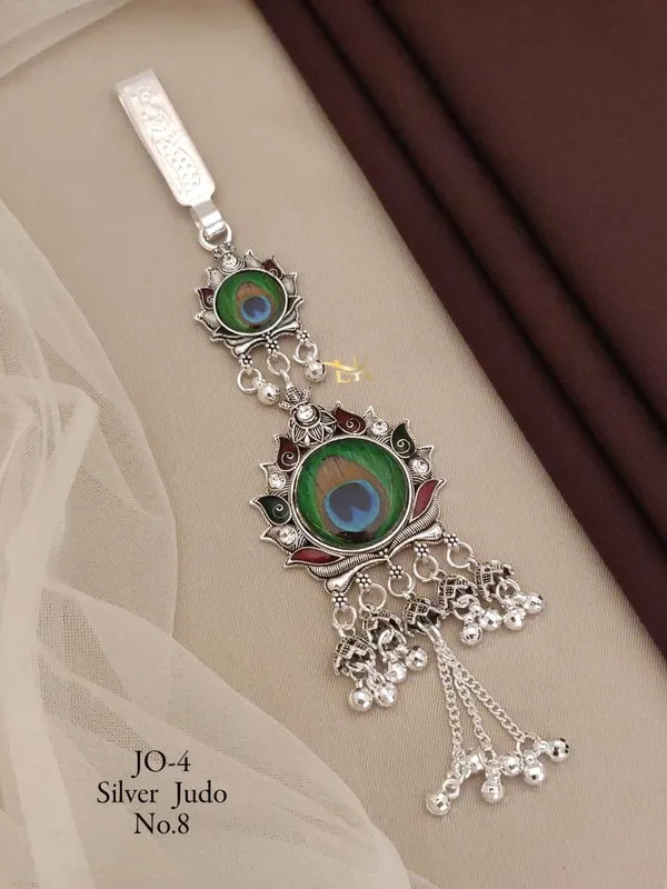 Silver_Saree_Waist_Challa_Juda