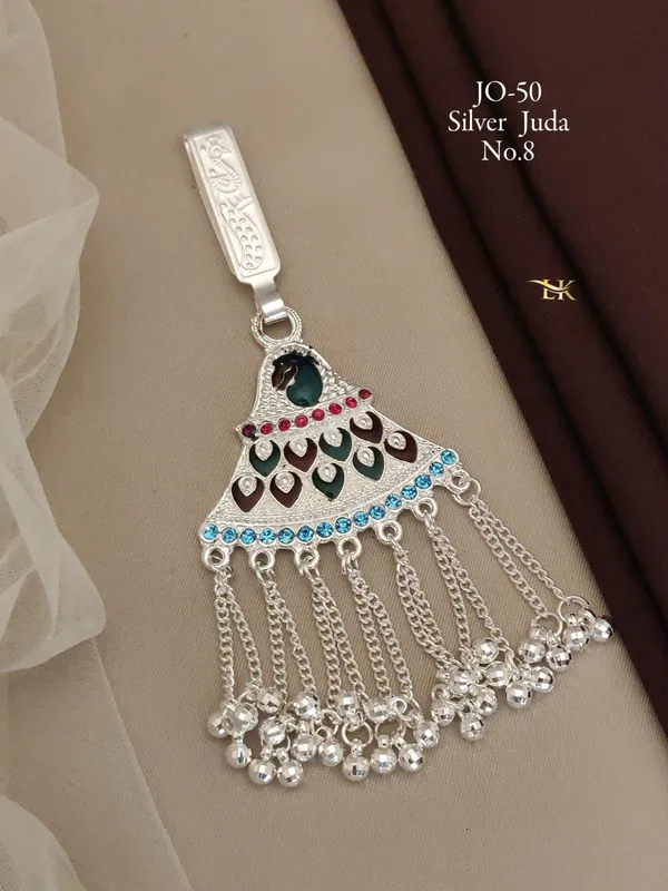 Silver_Saree_Waist_Challa_Juda