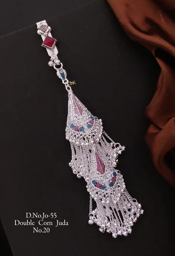Silver_Saree_Waist_Challa_Juda