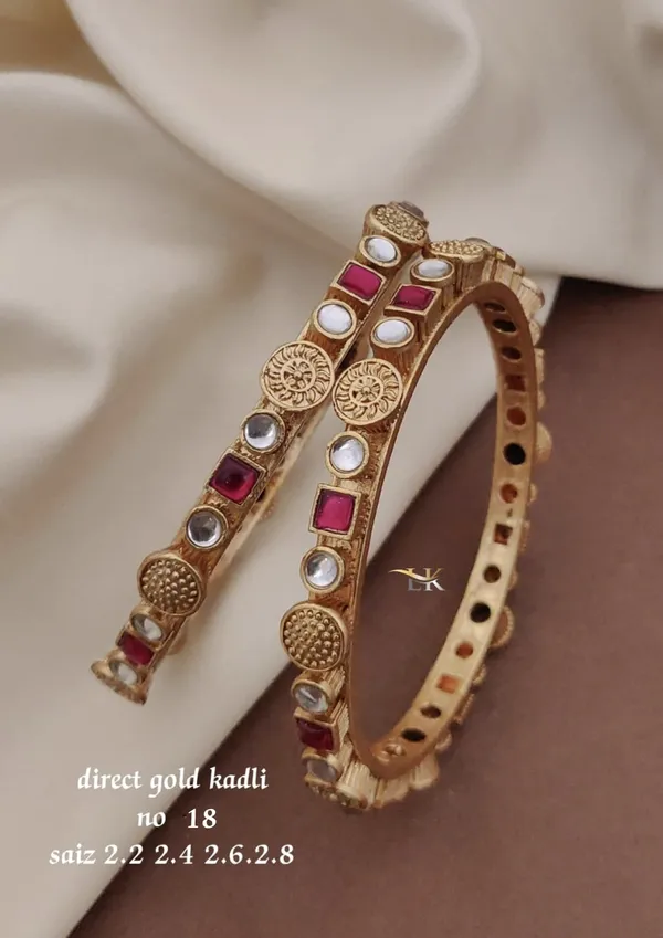 Gold_Plated_Designer_Kadli_kada_for_Women_&_Girls
