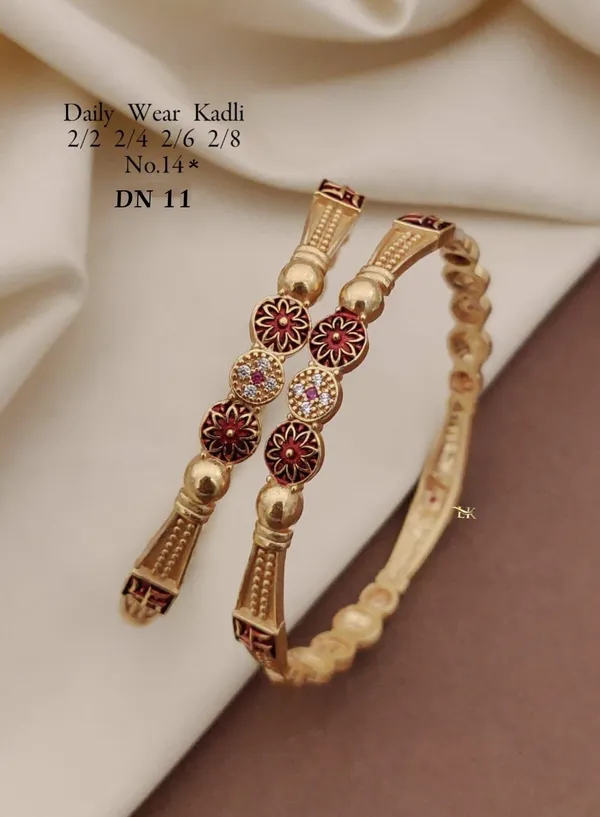 Gold_Plated_Designer_Kadli_kada_for_Women_&_Girls