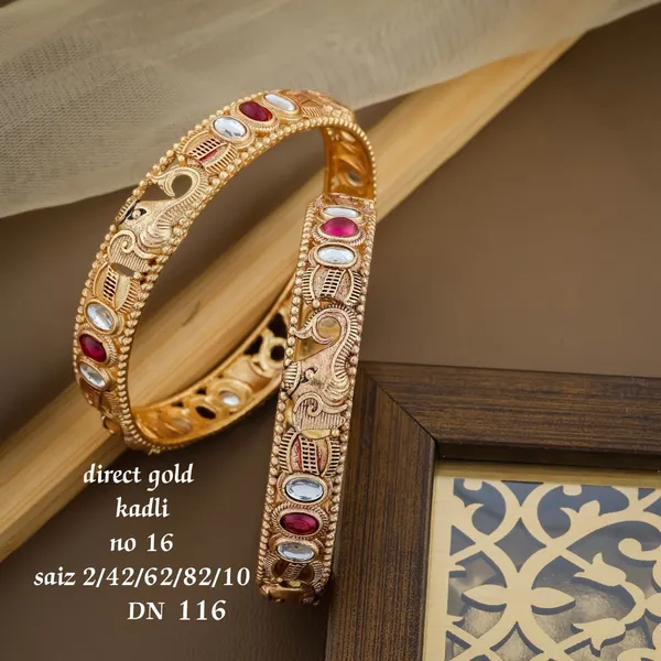 Gold_Plated_Designer_Kadli_kada_for_Women_&_Girls
