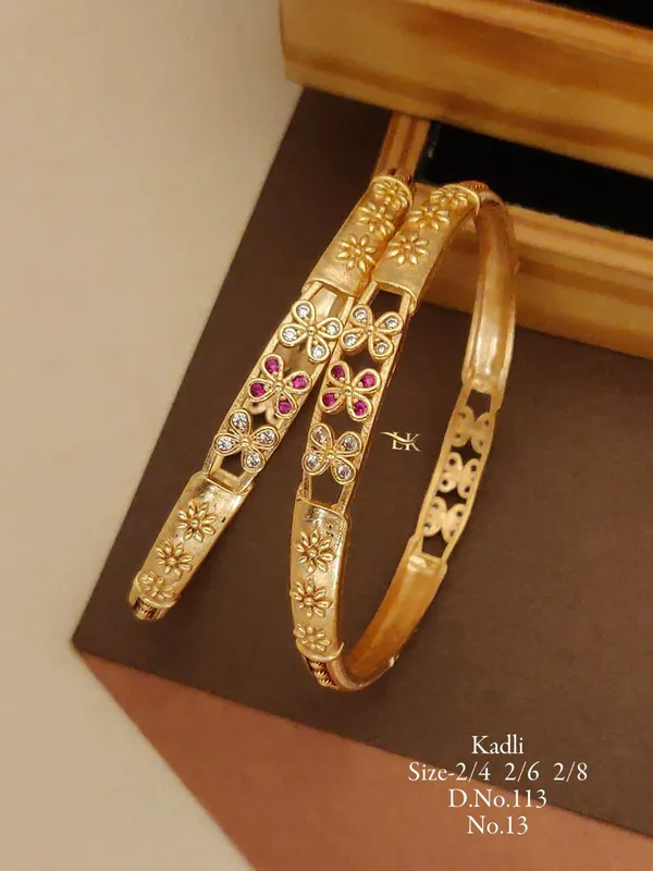 Gold_Plated_Designer_Kadli_kada_for_Women_&_Girls