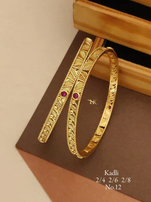 Gold_Plated_Designer_Kadli_kada_for_Women_&_Girls