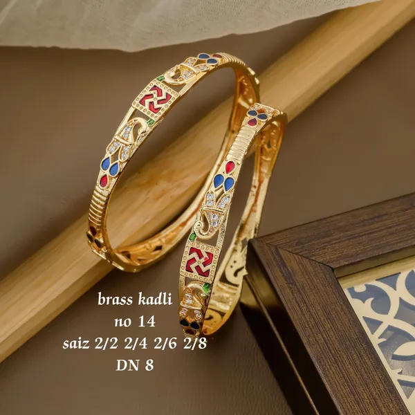 Gold_Plated_Designer_Kadli_kada_for_Women_&_Girls