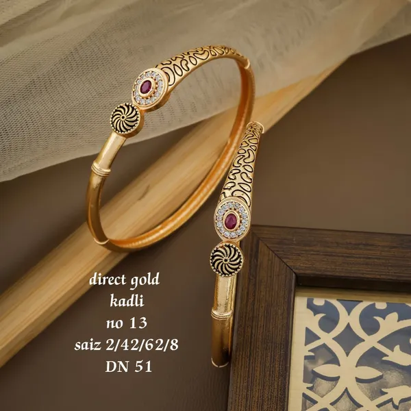 Gold_Plated_Designer_Kadli_kada_for_Women_&_Girls