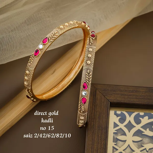 Gold_Plated_Designer_Kadli_kada_for_Women_&_Girls