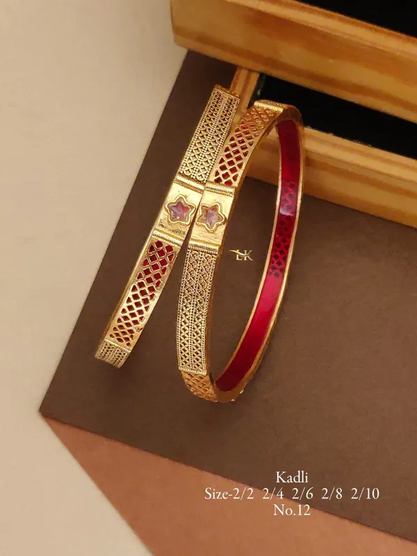 Gold_Plated_Designer_Kadli_kada_for_Women_&_Girls