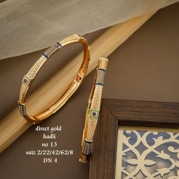 Gold_Plated_Designer_Kadli_kada_for_Women_&_Girls