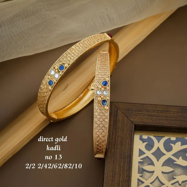 Gold_Plated_Designer_Kadli_kada_for_Women_&_Girls