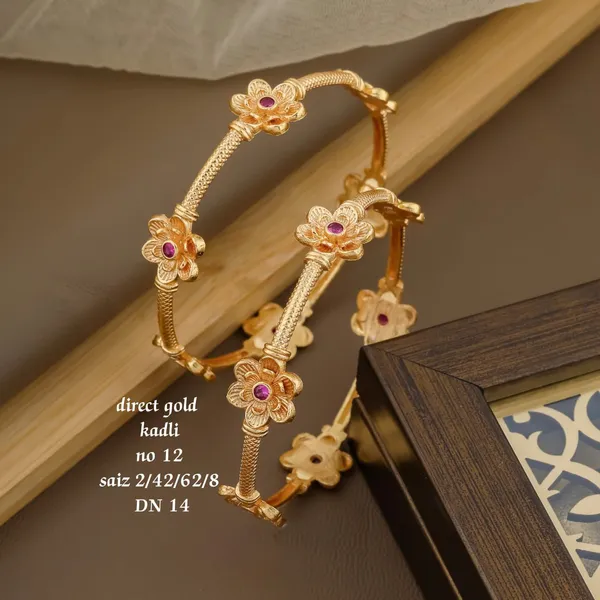 Gold_Plated_Designer_Kadli_kada_for_Women_&_Girls