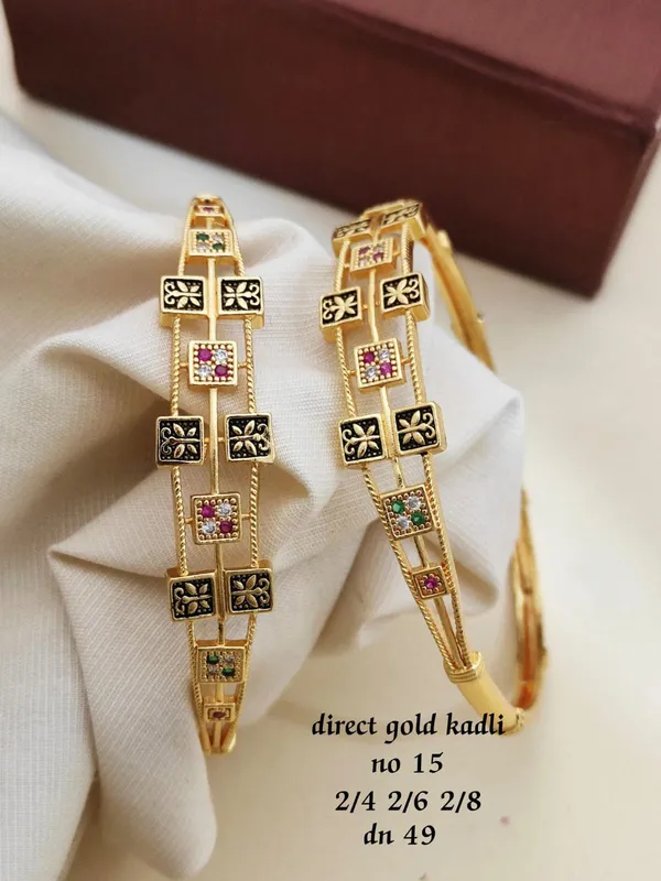 Gold_Plated_Designer_Kadli_kada_for_Women_&_Girls