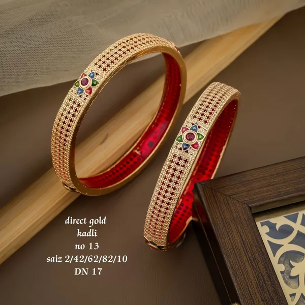 Gold_Plated_Designer_Kadli_kada_for_Women_&_Girls