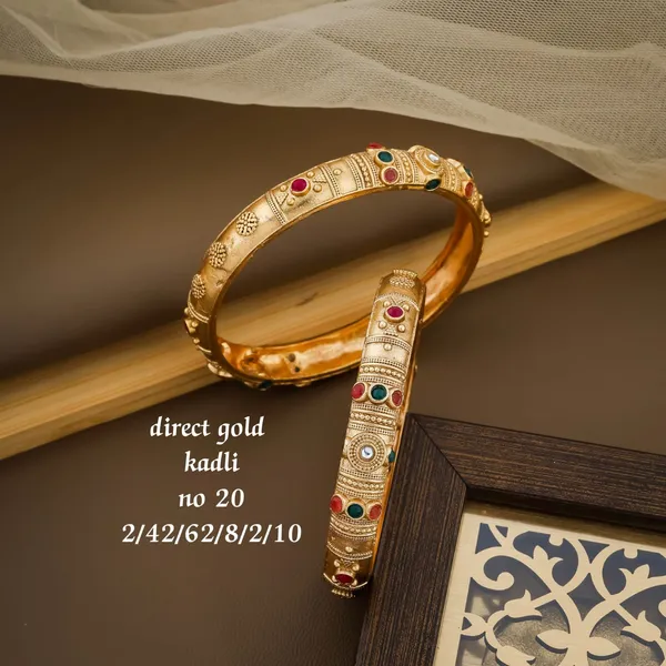 Gold_Plated_Designer_Kadli_kada_for_Women_&_Girls