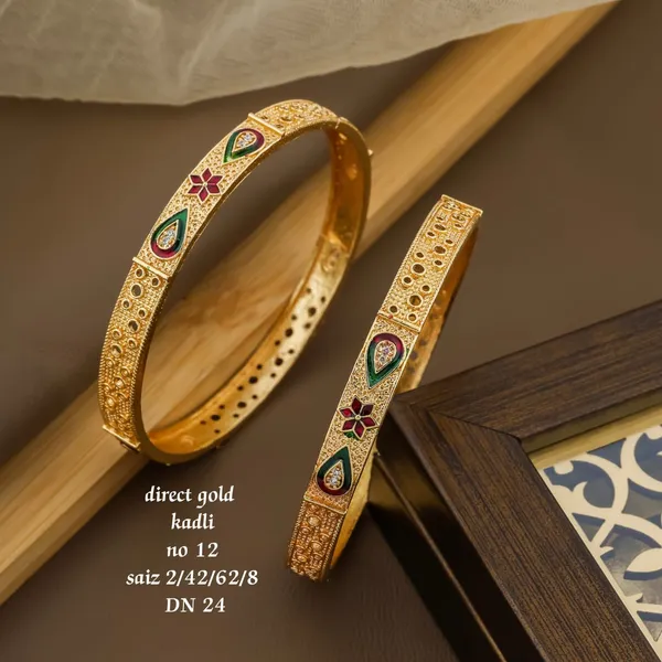 Gold_Plated_Designer_Kadli_kada_for_Women_&_Girls
