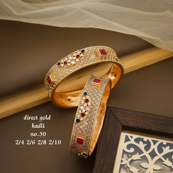Gold_Plated_Designer_Kadli_kada_for_Women_&_Girls