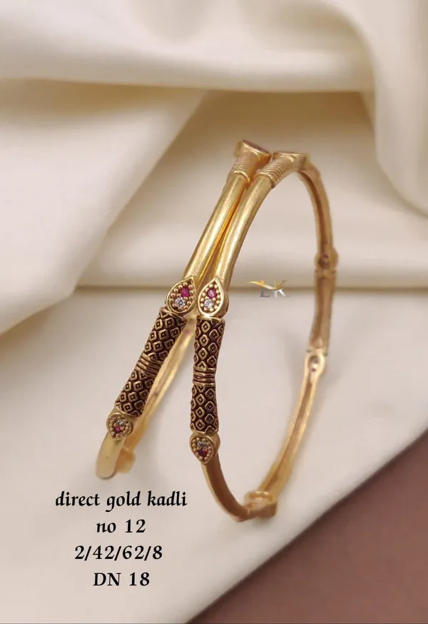 Gold_Plated_Designer_Kadli_kada_for_Women_&_Girls
