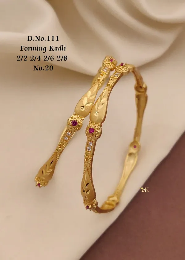 Gold_Plated_Designer_Kadli_kada_for_Women_&_Girls