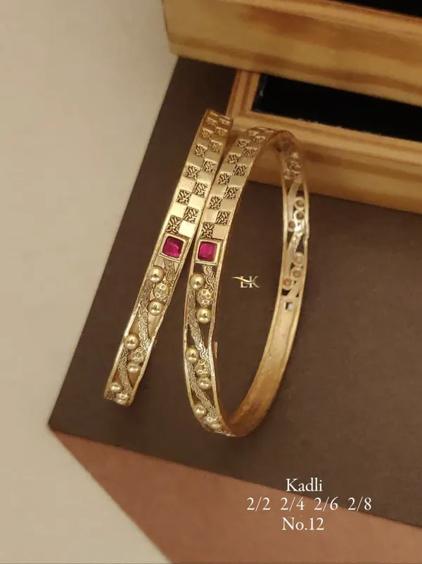 Gold_Plated_Designer_Kadli_kada_for_Women_&_Girls
