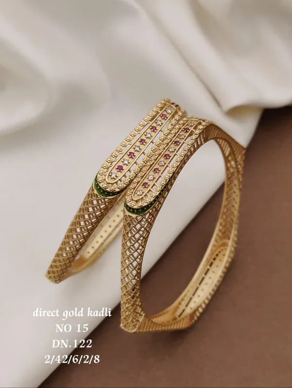 Gold_Plated_Designer_Kadli_kada_for_Women_&_Girls