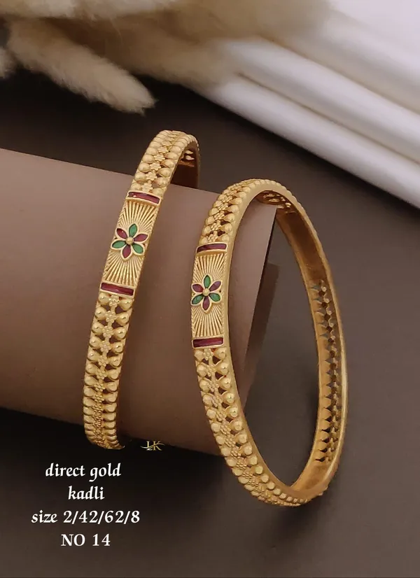 Gold_Plated_Designer_Kadli_kada_for_Women_&_Girls