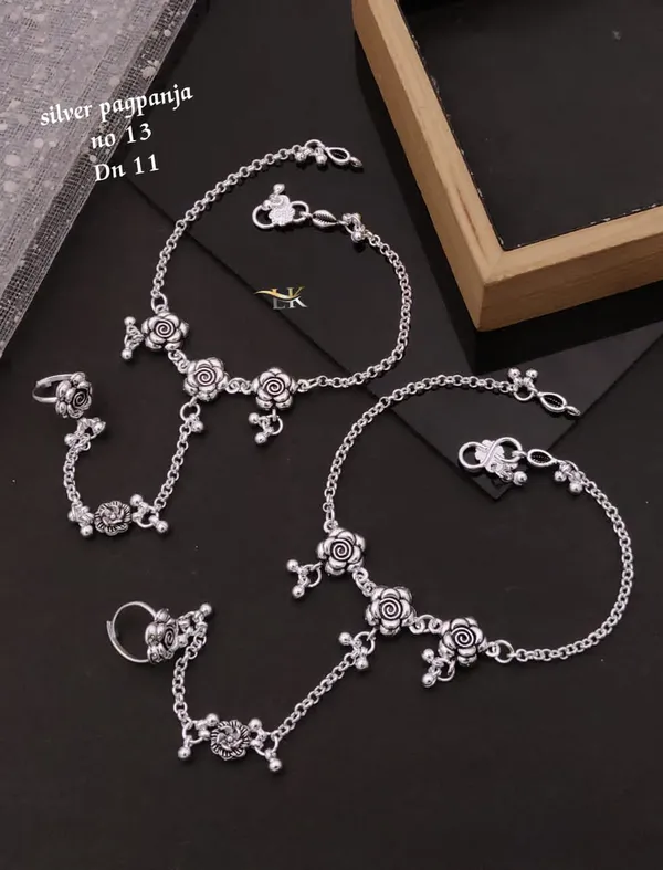 New_Anklet_Silver_Plated_Pag_panja