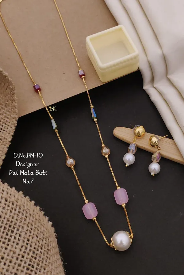 Gold-Plated_Artificial__Necklace_And_Earrings