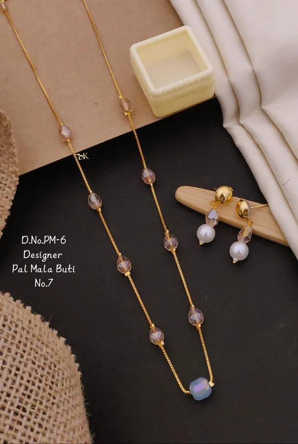 Gold-Plated_Artificial__Necklace_And_Earrings