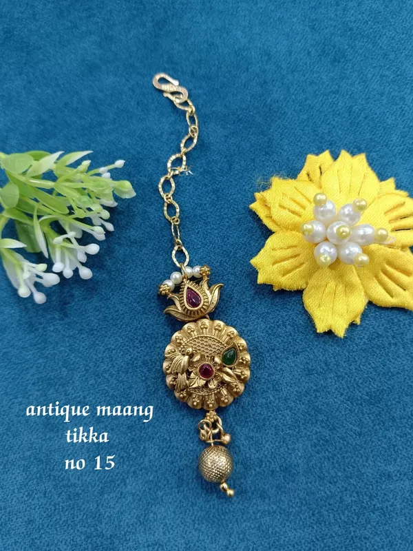 Golden_Brass_Fancy_Maang_Tikka