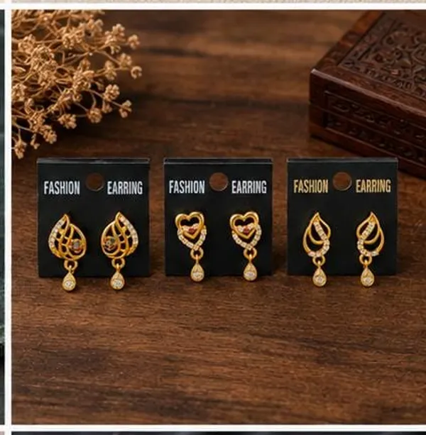 Gold_Plated_Daily_Huggie_Earrings_(_Combo_3_)