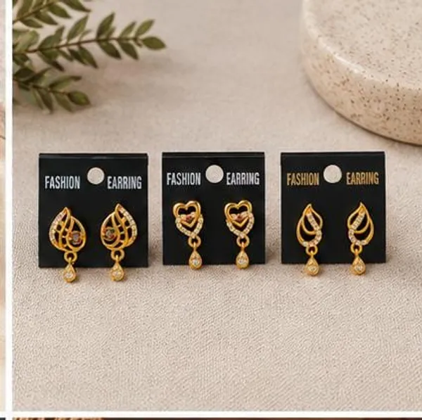 Gold_Plated_Daily_Huggie_Earrings_(_Combo_3_)