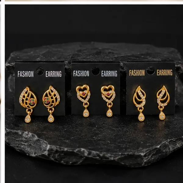 Gold_Plated_Daily_Huggie_Earrings_(_Combo_3_)