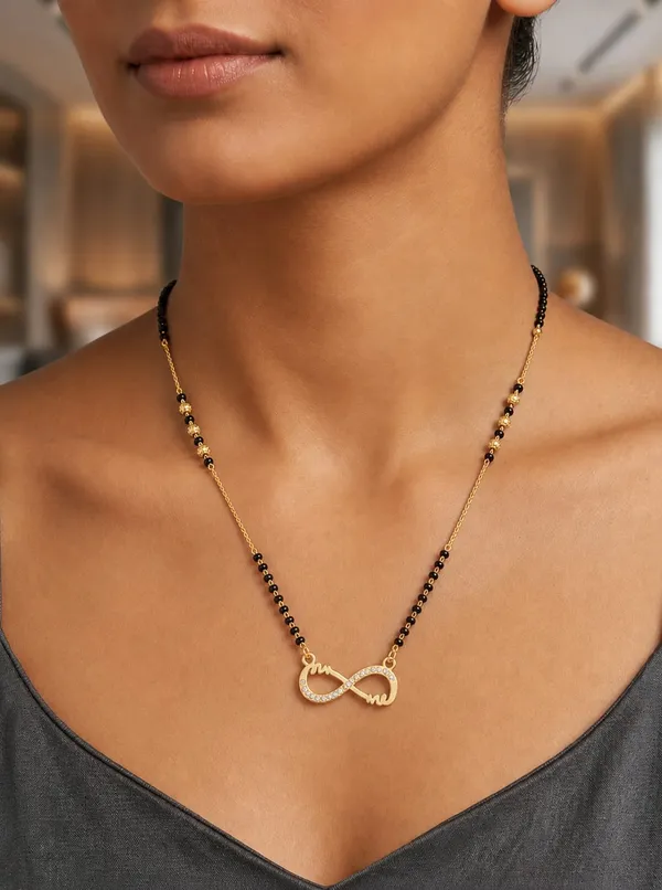 Gold-Plated_Infinity_&_Floral_Centerpiece_Mangalsutra