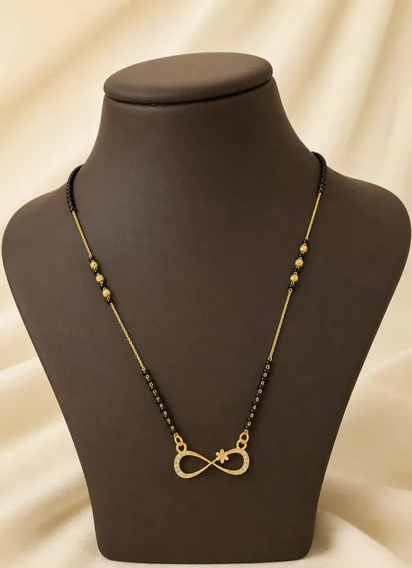 Gold-Plated_Infinity_&_Floral_Centerpiece_Mangalsutra