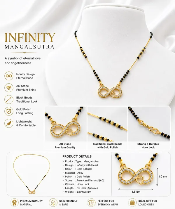 Gold-Plated_Infinity_&_Floral_Centerpiece_Mangalsutra