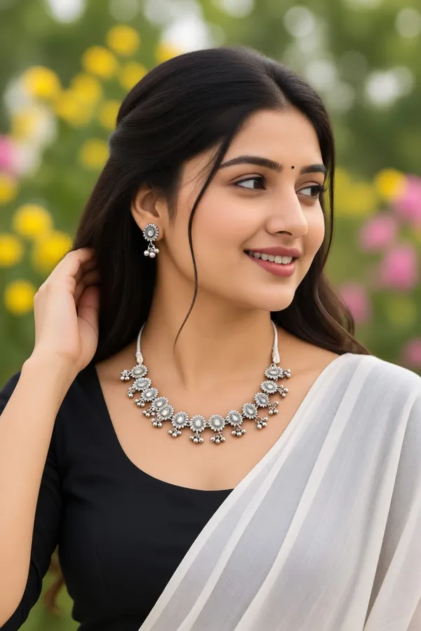 Beautiful_Silver_Necklace_with_Earrings_for_Women_and_Girls.