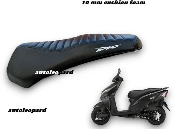 AUTOLEOPARD_PULSAR_N_250_PARALLEL_BLACK_SPLIT_BIKE_SEAT_COVER_Single_Bike_Seat_Cover_For_Honda_Dio