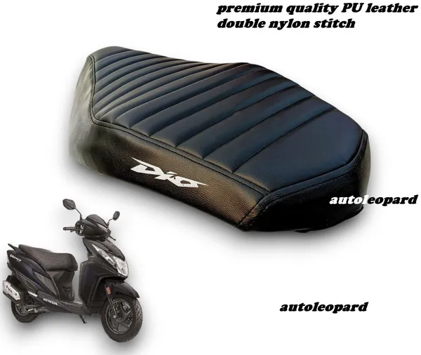 AUTOLEOPARD_PULSAR_N_250_PARALLEL_BLACK_SPLIT_BIKE_SEAT_COVER_Single_Bike_Seat_Cover_For_Honda_Dio