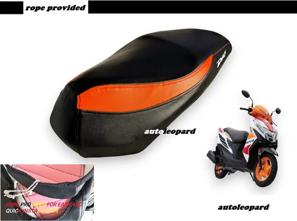 AUTOLEOPARD_DIO_125_cc_SCOOTY_SEAT_COVER_Single_Bike_Seat_Cover_For_Honda_Dio