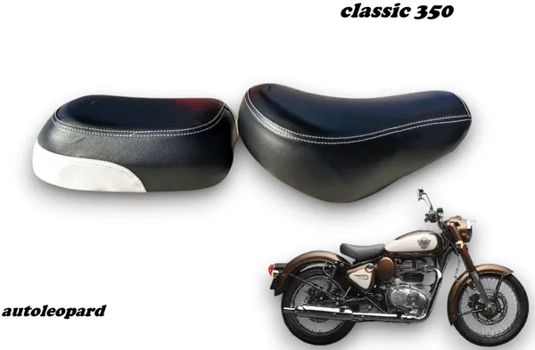 AUTOLEOPARD_NEW_CLASSIC_SOFT_TOUCH_PREMIUM_QUALITY_PU_LEATHER_Split_Bike_Seat_Cover_For_Royal_Enfield_Classic_350