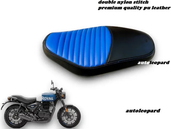 AUTOLEOPARD_HUNTER_350_BLUE_BIKE_SEAT_COVER_Single_Bike_Seat_Cover_For_Royal_Enfield_NA