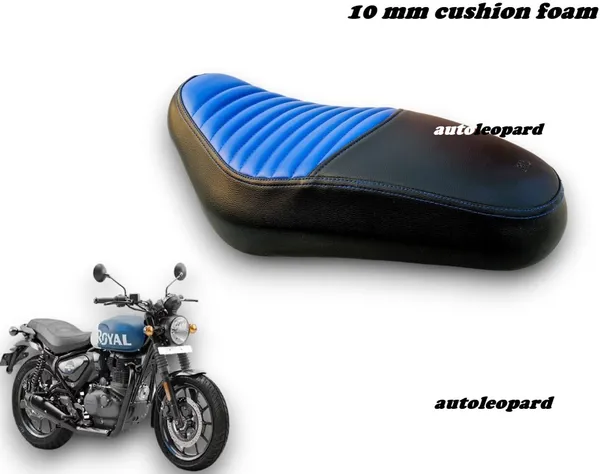 AUTOLEOPARD_HUNTER_350_BLUE_BIKE_SEAT_COVER_Single_Bike_Seat_Cover_For_Royal_Enfield_NA