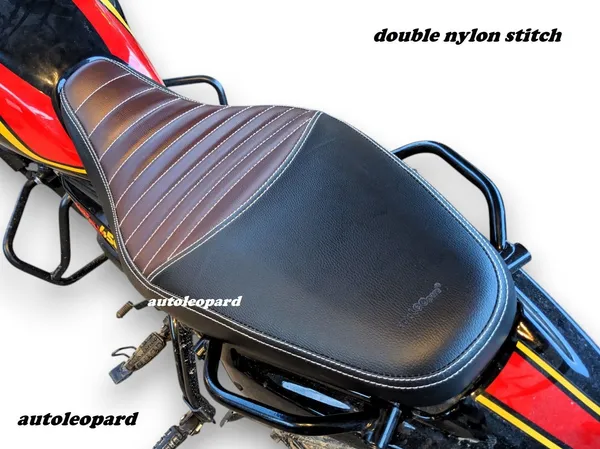 AUTOLEOPARD_GUERRILLA_450_SOFT_TOUCH_PREMIUM_QUALITY_WITH_RUBBER_FOAM_Single_Bike_Seat_Cover_For_Royal_Enfield_NA