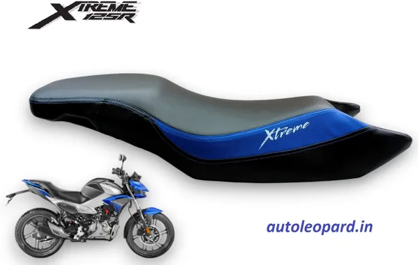 AUTOLEOPARD_NEW_EXTREME_125_R_SINGLE_PREMIUM_TOUCH_BLUE_BLACK_DUAL_TONE_Single_Bike_Seat_Cover_For_Hero_NA