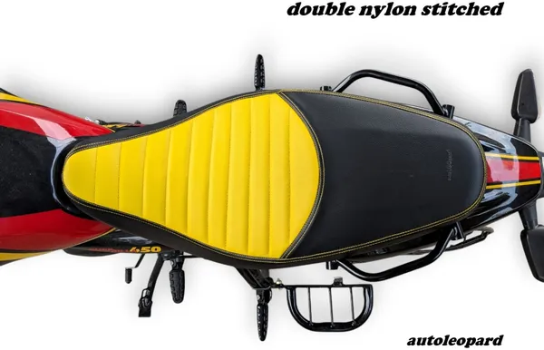 AUTOLEOPARD_GUERRILLA_450_PREMIUM_QUALITY_/_RUBBER_FOAM_Single_Bike_Seat_Cover_For_Royal_Enfield_NA
