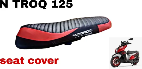 Hena_TVS_N_TROQ_125_ROLLING_SCOOTY_SEAT_COVER_DUAL_RED_COLOUR_Dressing_SEAT_COVER_Single_Bike_Seat_Cover_For_TVS_NTorq_125