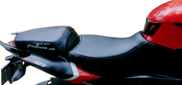 Hena_PULSAR_125/150/220_BIKE_SEAT_COVER_Black_colour_Split_Bike_Seat_Cover_For_Bajaj_Pulsar
